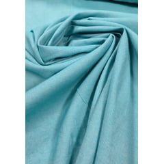 Mescla Jeans Azul Turquesa Dupla Face