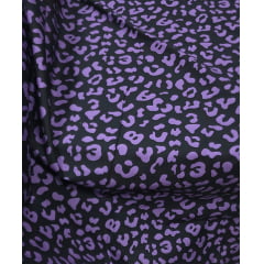 Sarja Baw Animal Print com Elastano Preto e Roxo