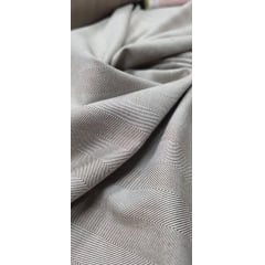 Sarja com Elastano Renaux Chevron Espinha de Peixe Marrom