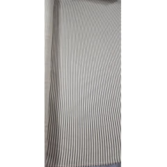 Sarja de Algodão Listrado Cinza
