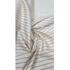 Sarja Listrada Italy com Elastano Amarelo com Terracota Sarja Listrada Italy com Elastano Amarelo com Terracota