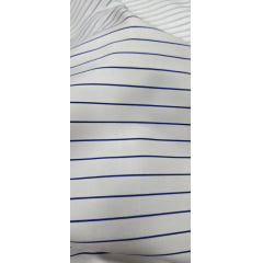 Sarja Listrada Italy com Elastano Branco com Azul