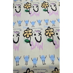 Sarja Pesada com Elastano Baw Grafitti Floral