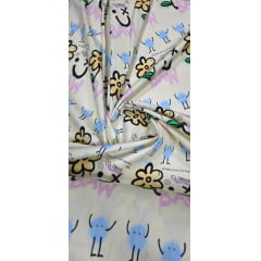 Sarja Pesada com Elastano Baw Grafitti Floral