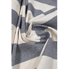 Sarja Pesada Fio Tinto Preto e Branco