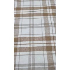 Sarja Xadrez Fio Tinto Marrom com Creme