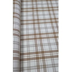 Sarja Xadrez Fio Tinto Marrom com Creme