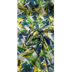 Seda Estampada Gloss Cristo Redentor Brasil