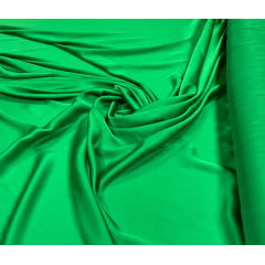 Seda Lisa Satin Gloss Verde Bandeira