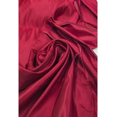 Tafetá indiano de seda pura vermelho cereja  - Comprimento 2,50 m x Largura 1,40 m 