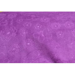 Ultra Soft Alto Relevo Flores e Borboletas Fucsia