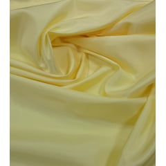 Tafetá Indiano Toque de Seda Amarelo Manteiga