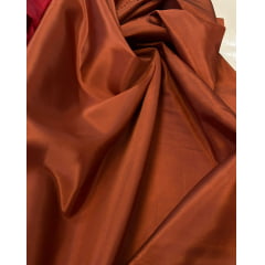 Tafetá Indiano Toque de Seda Terracota