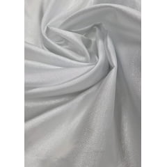 Tafetá Tussor Branco com Prata Bride