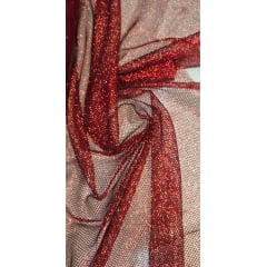 Tela Com Glitter Premium Marsala