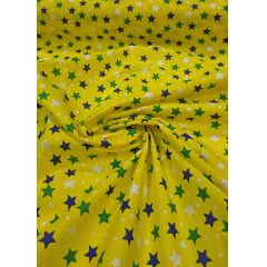 Tergal Estampado Estrelas Brasil Copa do Mundo