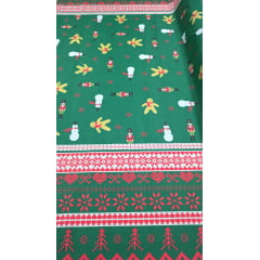 Tergal Natalino Barrado Biscoitos Fundo Verde 03