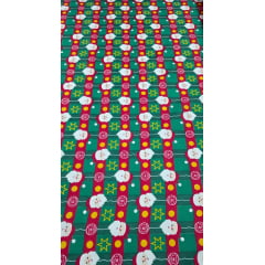 Tergal Natalino Papai Noel Fundo Verde 04