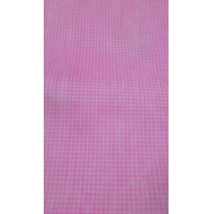 TNT de Viscose Engomado Xadrez Pink Neon