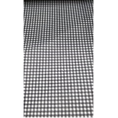 TNT de Viscose Engomado Xadrez Preto