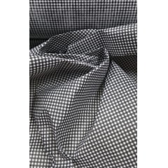 TNT de Viscose Engomado Xadrez Preto