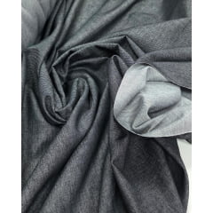 Tricoline Denim Lisa Preto