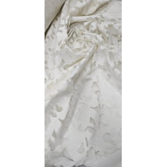 Tule Bordado  Courino Off White