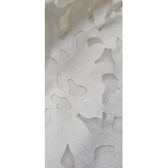 Tule Bordado  Courino Off White