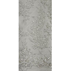 Tule Bride com Glitter Furtacor e Paetê Modelo 1012