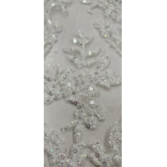 Tule Bride com Glitter Furtacor e Paetê Modelo 1012