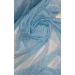 Tule com Glitter Azul Bebê Leve Furtacor