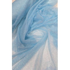 Tule com Glitter Azul Bebê Leve Furtacor