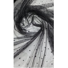 Tule com Glitter Fantasy STAR Preto