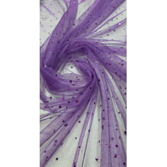 Tule com Glitter Fantasy STAR Roxo
