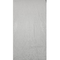 Tule com Glitter Furtacor e Miçangas Branco Modelo 21103