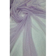 Tule com Glitter Lilás Leve Furtacor Tule com Glitter Lilás Leve Furtacor