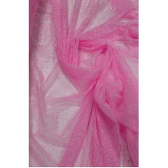 Tule com Glitter Pink Leve Furtacor Tule com Glitter Pink Leve Furtacor