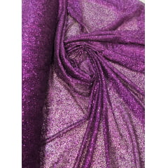 Tule com Glitter Roxo Uva Pesado 02  