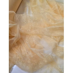 Tule Jacquard Amarelo