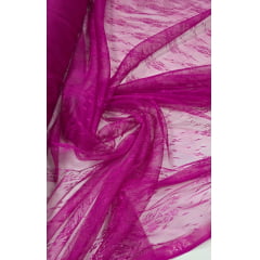 Tule Jacquard Fucsia
