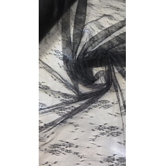 Tule Jacquard Preto