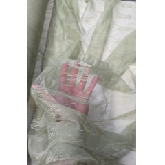 Tule Jacquard Verde Militar