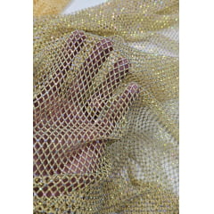 Tela Arrastão Dourado com Pedrarias Boreal