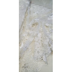 Tule Bordado Bride 3D Off White