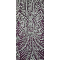 Tule Bordado Com Pedraria Super Luxo Off White  HT97144  