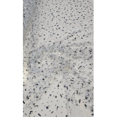 Tule Bordado com Pedrarias Diamond Prata