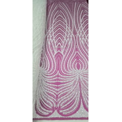 Tule Bordado com Pedrarias Dubai Off White