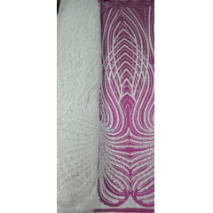 Tule Bordado com Pedrarias Dubai Off White