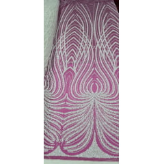 Tule Bordado com Pedrarias Dubai Off White