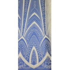 Tule Bordado com Pedrarias Premium Branco F2160